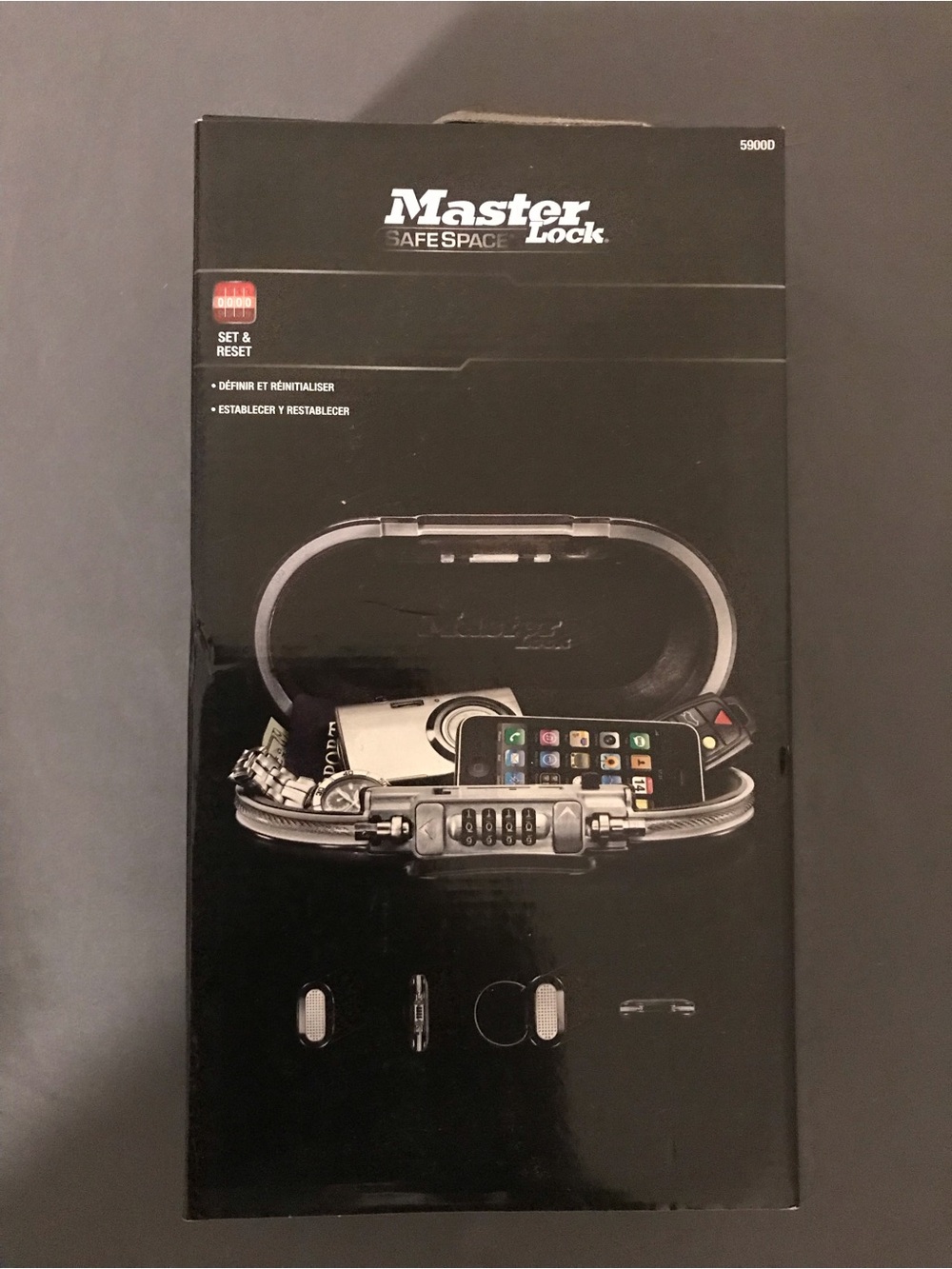 SafeSpace Portable Phone Lock Box - Black
